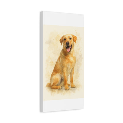Labrador Dog Portrait Canvas Art, Custom Pet Wall Decor, Gift for Dog Lovers, Home Decor, Animal Lover Gifts
