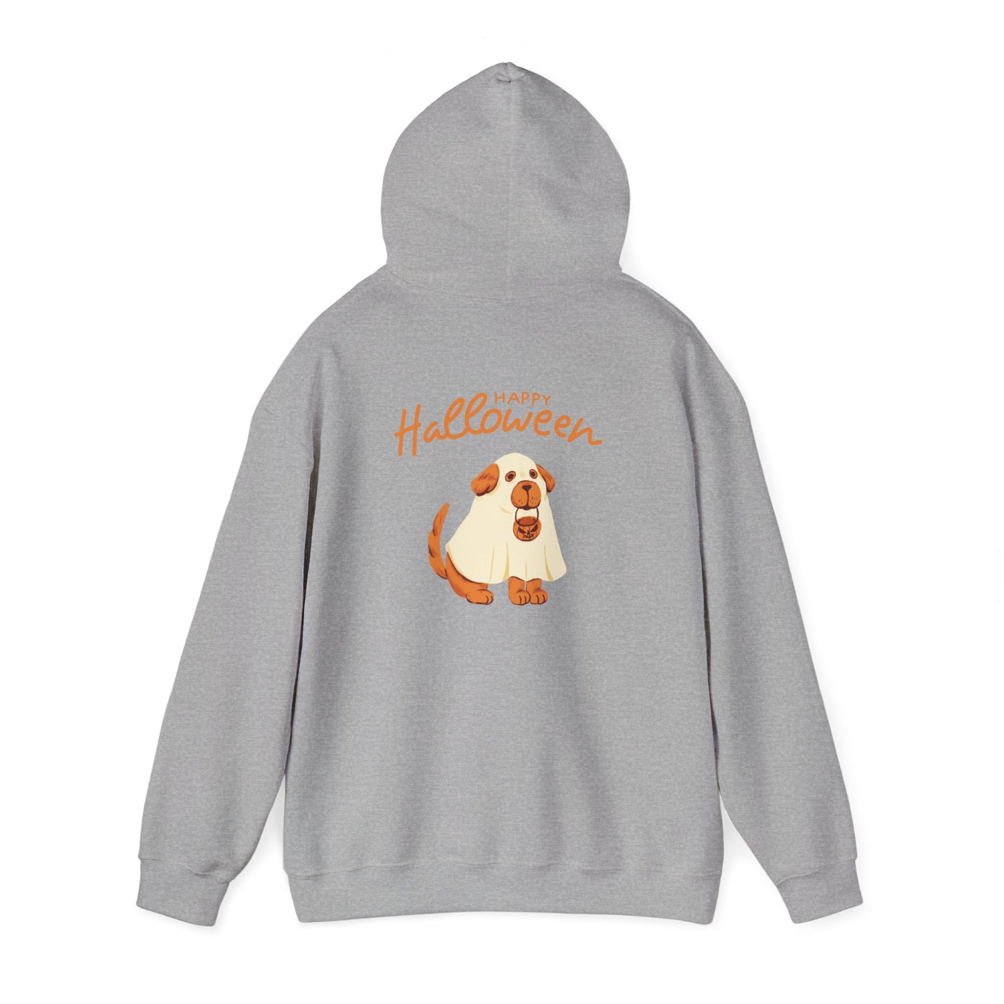Halloween Dog Graphic Unisex Hoodie, Cozy Sweatshirt for Pet Lovers, Fall Apparel, Halloween Gift, Dog Lover's Sweatshirt