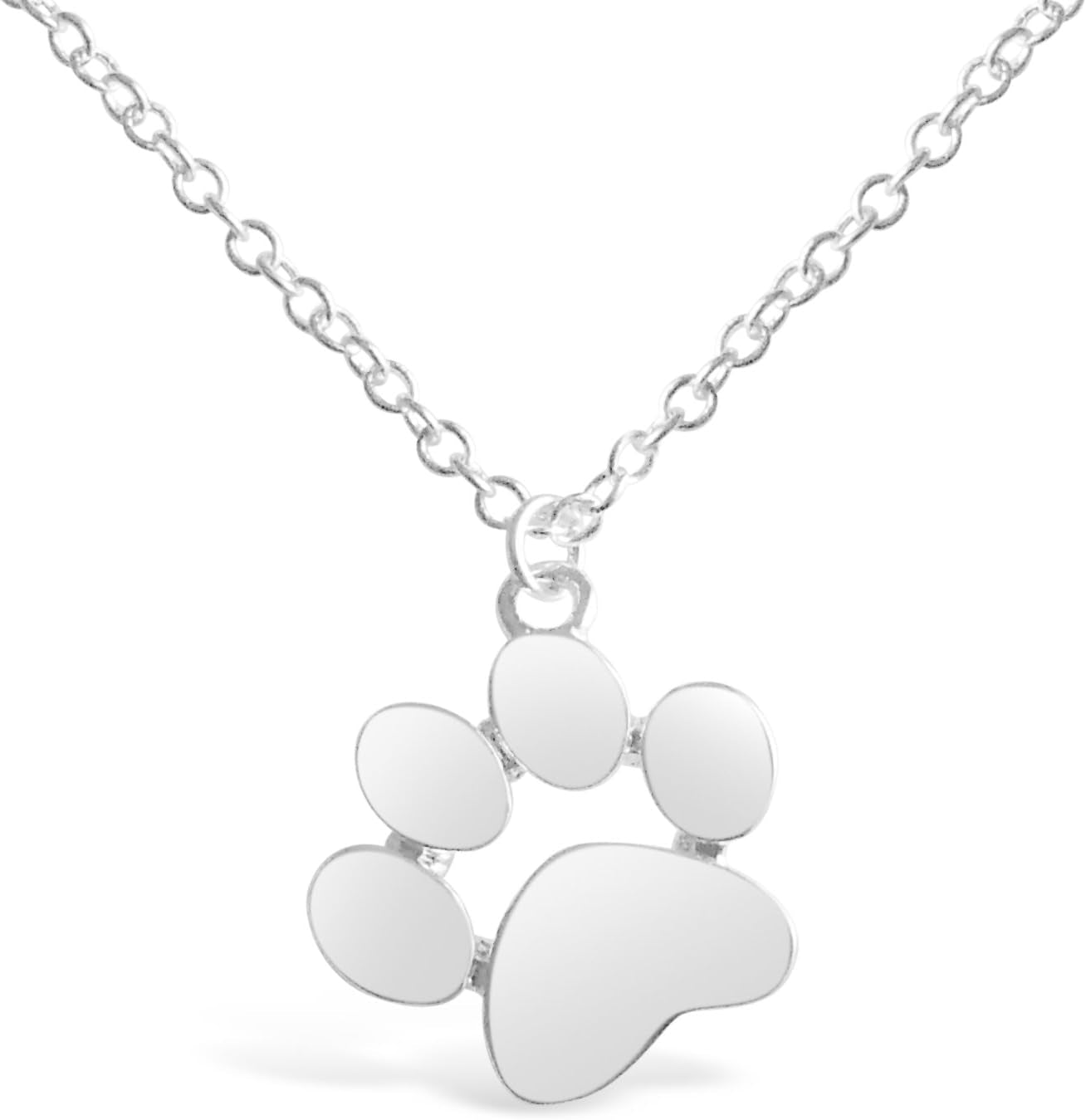 Paw Print Necklace, Thoughtful Dog Jewelry for Women, Unique Dog Paw Pendant Necklace, Perfect Present for Birthday, Christmas, Special Occasions, Gift Ready