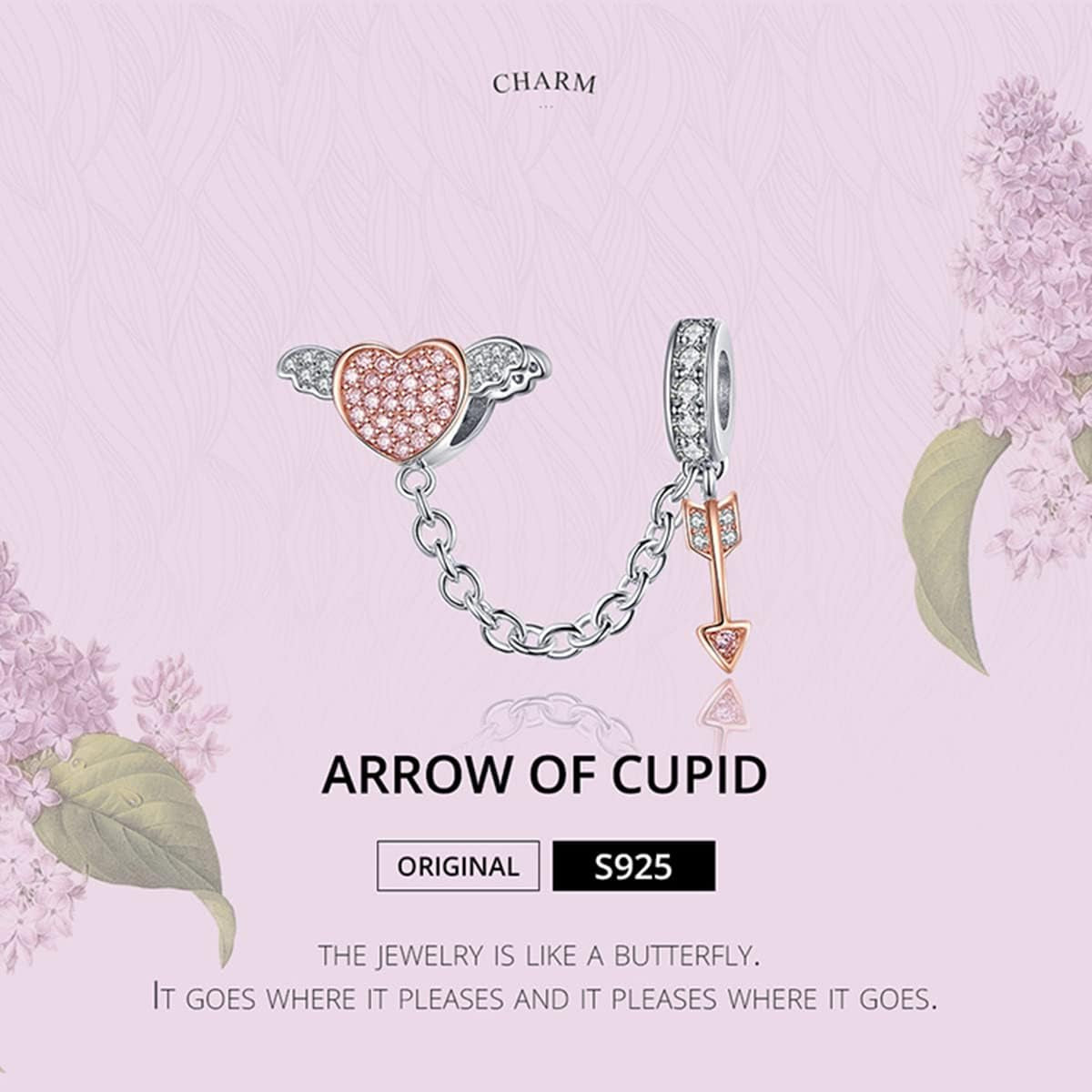 925 Sterling Silver Charms for Bracelets Cat Coffee Cup Rose Flower Animal Beads Charm Jewelry Gifts for Women