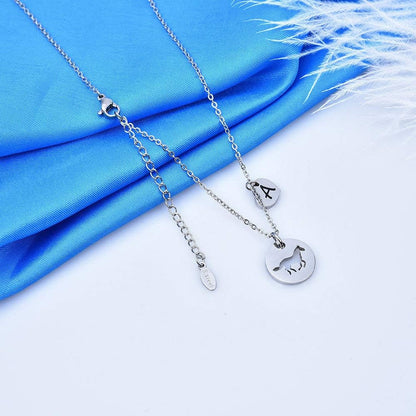 Horse Gifts for Girls - Stainless Steel Heart Initial A-Z Necklace, Dainty Jewelry for Women, Teen Girls, Horse Lovers
