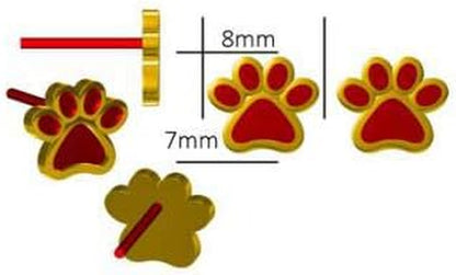 Pretty Sterling Silver Stud Earrings for Women - Cute Lady Cat Stud Dog Paw Stud Earring Gift Jewelry for Pet Cat Lovers, Mother'S Day Christmas Birthday Anniversary Jewelry Gifts