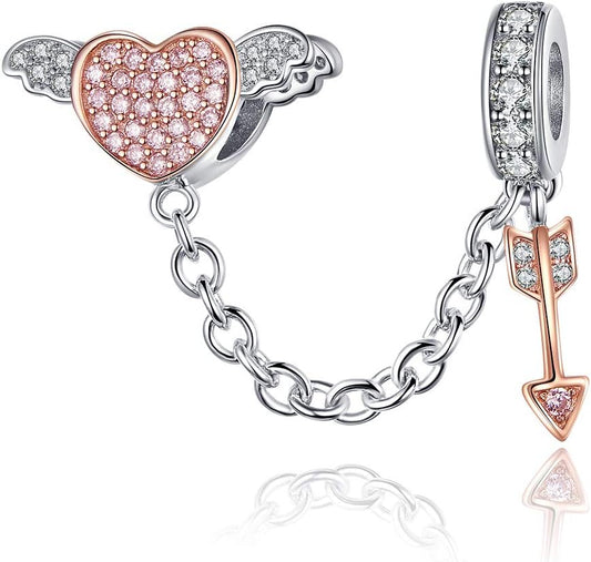 925 Sterling Silver Charms for Bracelets Cat Coffee Cup Rose Flower Animal Beads Charm Jewelry Gifts for Women