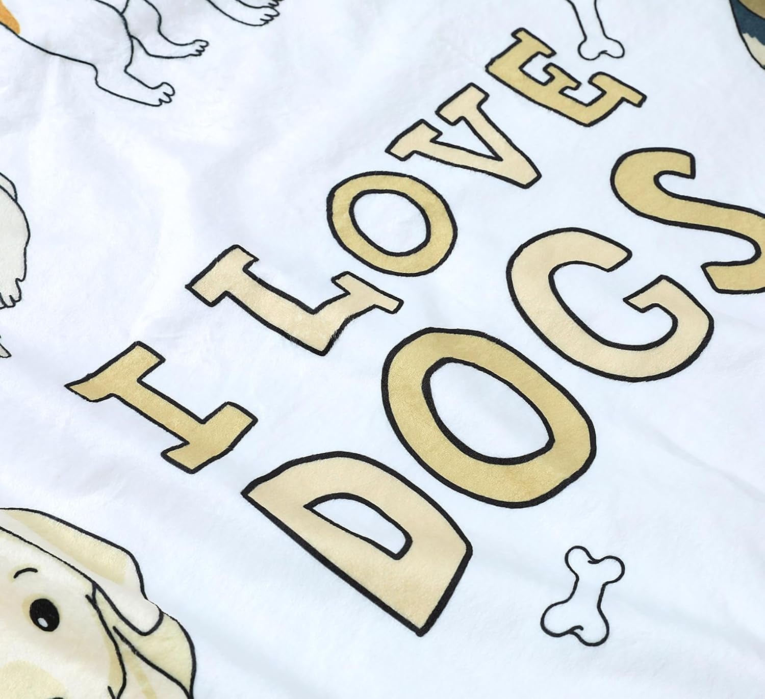Dog Pattern Blanket Puppy Throw for Kids and Adults Women Super Soft Dogs Lover Blankets with Dogs on It (Love Dogs, 48"X60")
